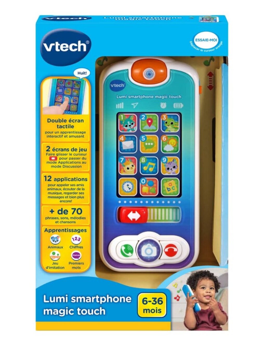 VTech Lumi Smartphone Magic Touch (French Version) Ages 6-36M New in Box